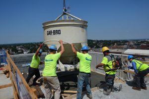 construction crew on rooftop